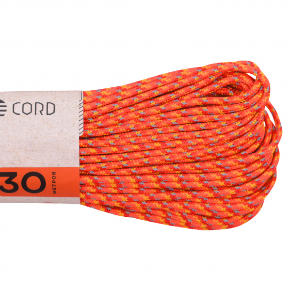 Паракорд 275 T-Gear x CORD nylon 30м световозвращающий