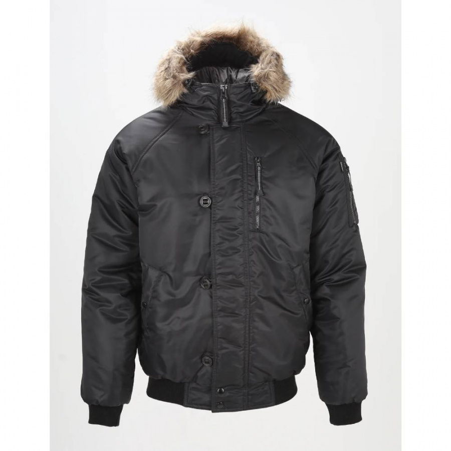 Куртка Сплав Аляска укороченная черная твил 50/182