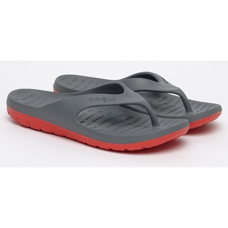 Вьетнамки COQUI мужские 7901 серый-красный, Dk.grey-Red, 41