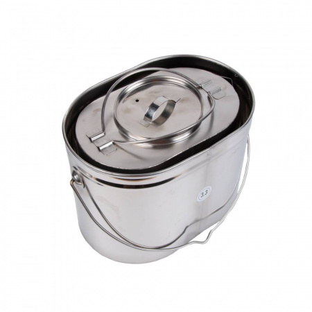 Набор охотника: котелок 3,3л, чайник 2,2л нерж. (Роза ветров)