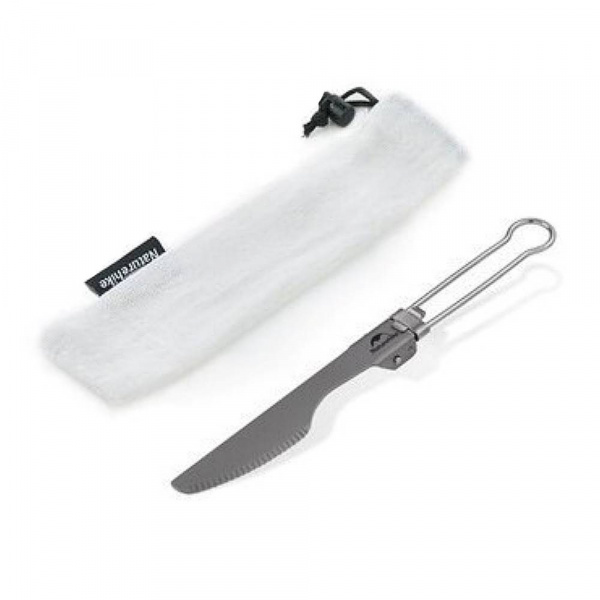 Нож складной титановый Naturehike Titanium Alloy Outdoor Travel Folding Tableware Knife NH19C001-J