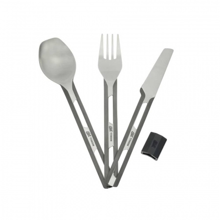 Набор Esbit ложка+вилка+нож титановый