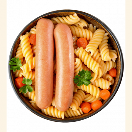 Готовая еда макароны с сосисками 7 верст, 300 г.