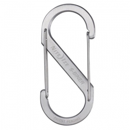 Карабин металлический NiteIze S-Biner, размер 5, стальной