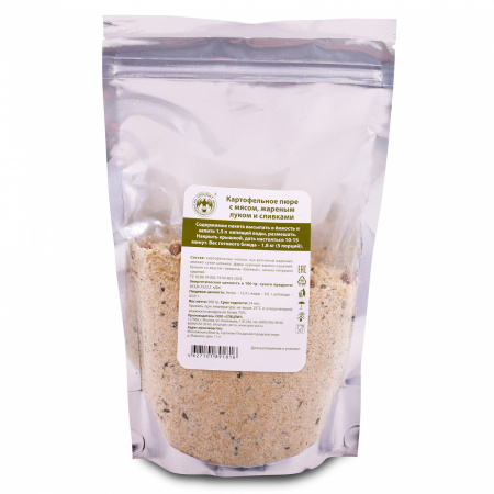 Картофельное пюре с мясом, жареным луком и сливками 300г, СПЕЦПИТ