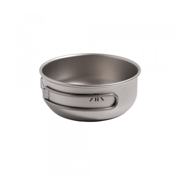Миска с ручками титановая GORAA TITANIUM SINGLE-WALL BOWL WITH FOLDING HANDLE 300мл.