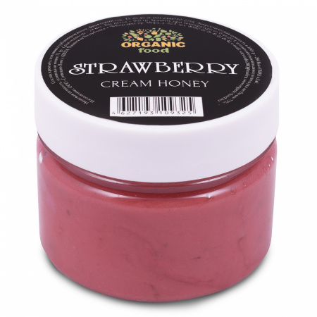 Organic Food Крем-мед с Земляникой, 160 гр