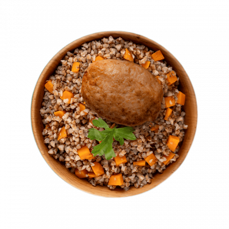 Готовая еда котлета с гречкой, тушенное блюдо, 7 верст, 300гр