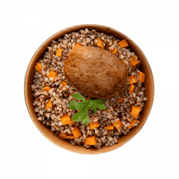 Готовая еда котлета с гречкой, тушенное блюдо, 7 верст, 300гр