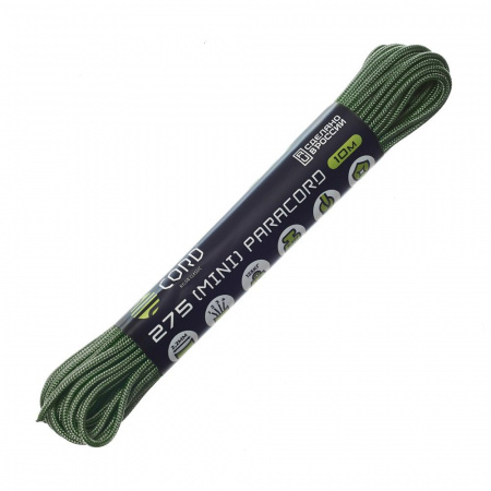 Паракорд 275 (мини) CORD nylon 10м RUS (ultragreen)
