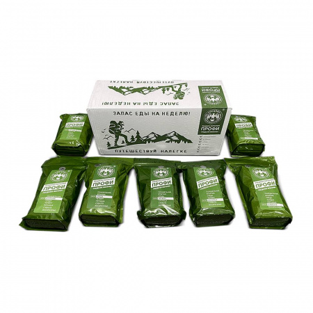 Рацион питания ИРП меню ЗАПАС ЕДЫ НА НЕДЕЛЮ (Профи) Спецпит