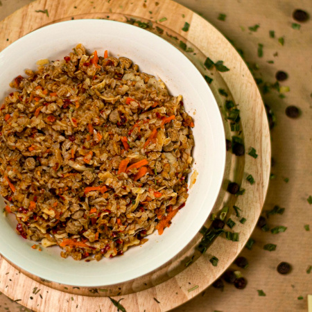 Гречка с мясом и овощами 300 г, СПЕЦПИТ