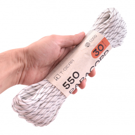 Паракорд 550 T-Gear x CORD nylon 30м световозвращающий
