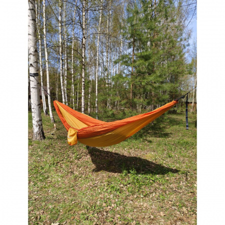 Гамак туристический двухместный Mormus Equip Ultralight Hammock оранжевый/золотисто-желтый Гамак туристический двухместный Mormus Equip Ultralight Hammock оранжевый/золотисто-желтый