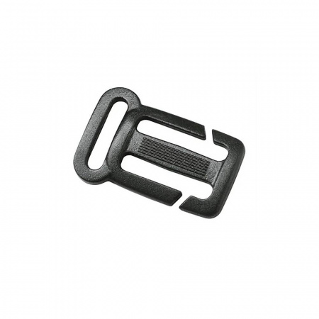 Пряжка двухщелевая Duraflex Essential Quik Attach, съемная с держателем, 20-20мм, 1-16306, черный