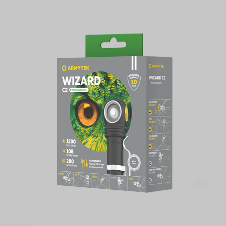Фонарь Armytek Wizard C2 Magnet USB White