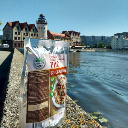 Готовое блюдо Каша рисовая со свининой 250 г. (Кронидов)