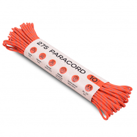Паракорд 275 T-Gear x CORD nylon 10м световозвращающий