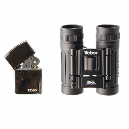 Бинокль БН 8*21 черн.Veber Sport