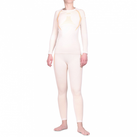 Термобелье женское комплект UTO Outdoor Bamboo Carbon Thermal W's 943206 Белое/Золотое S