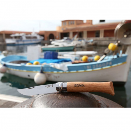 Нож Opinel №7, нержавеющая сталь, бук