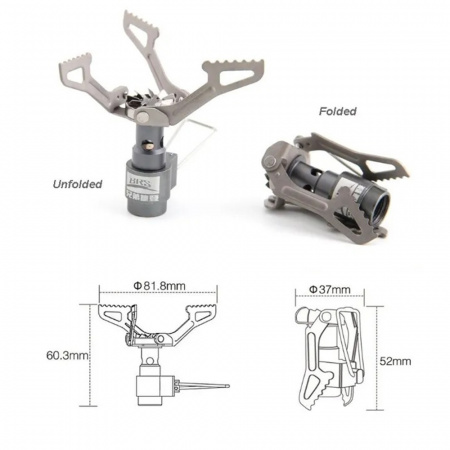 Горелка газовая титановая сверхлегкая Horent BRS -3000T