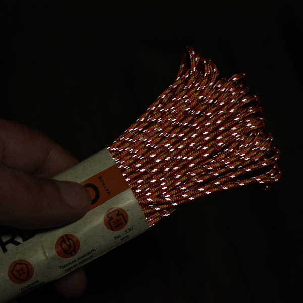 Паракорд 275 T-Gear x CORD nylon 30м световозвращающий