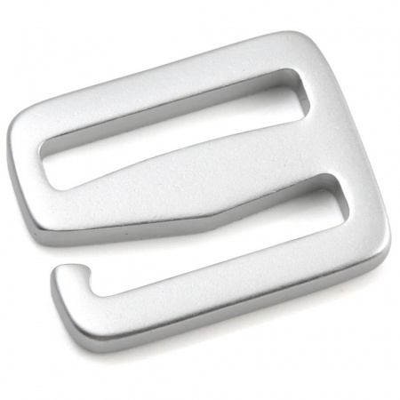 Пряжка-крючок металл двухщелевая 25мм арт.149-00700(Duraflex) черный