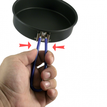 Котел Tramp с крышкой-сковородой из анодированного алюминия (1л)