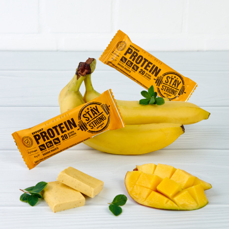 Батончик неглазированный Effort protein банан/манго