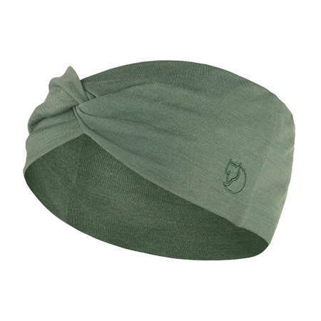 Полоска Fjallraven Abisko Wool Headband зеленая (patina green) Полоска Fjallraven Abisko Wool Headband зеленая (patina green)