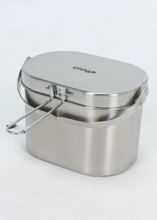 Котелок (Кан) Сплав стальной 3.3 с чехлом