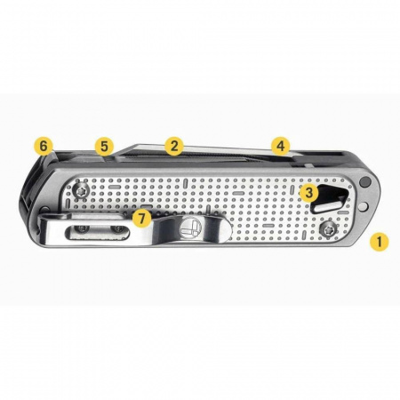 Мультитул Leatherman Free T4 (832686) 12 функций серебристый