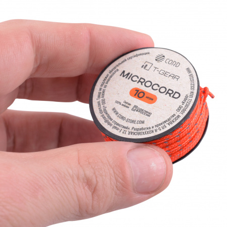 Микрокорд T-Gear x CORD nylon катушка 10м световозвращающий