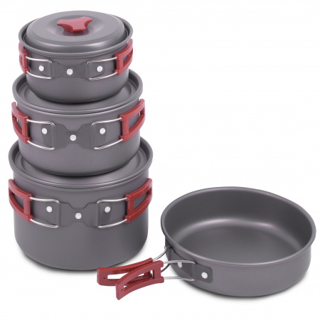 Набор посуды, 3 кастрюли, 1 сковородка, (4-5 персон) BRS-155 Набор посуды, 3 кастрюли, 1 сковородка, (4-5 персон) BRS-155