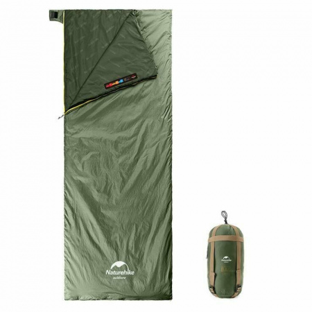 Спальный мешок Naturehike NH21MSD09 LW180 M зеленый