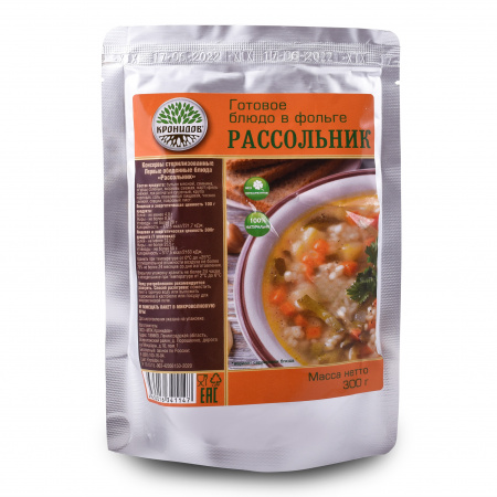 Готовое блюдо Рассольник 300 г. (Кронидов)