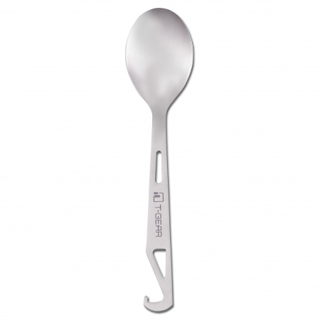 Ложка с крючком титановая T-Gear Titanium Hooked Spoon Polished
