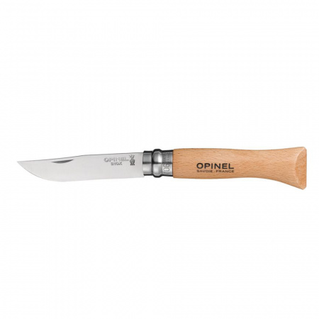 Нож Opinel №6, нержавеющая сталь, бук, 123060