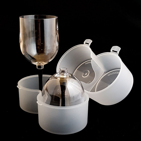 BosoKorea набор из двух складных бокалов Outdoor Wine PCTG320ACC2-1 в жестком чехле