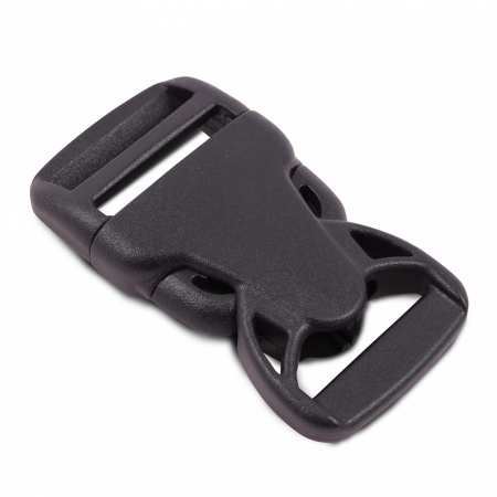 Пряжка фастекс Duraflex Rock Lockster 25мм, одна регулировка, 1-07145/1-07146, черный