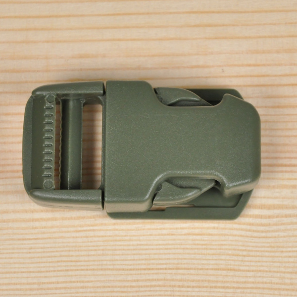 Пряжка фастекс на подложке 25 мм 1-15000/1-15707/1-15709 (3 части) одна регулировка Duraflex