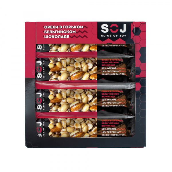 Батончик ореховый со вкусом Айриш-Крим АРАХИС-МИНДАЛЬ-ГОРЬКИЙ ШОКОЛАД 40г