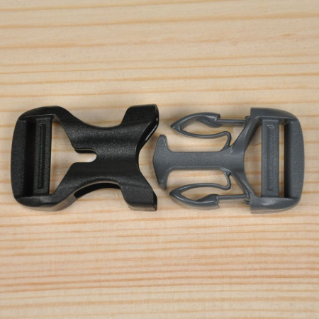 Пряжка фастекс 20 мм 1-30067/1-30136 (2 части) две регулировки Duraflex