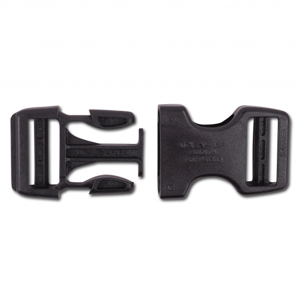 Пряжка фастекс Duraflex Dual Stealth 25мм, две регулировки, 1-06358/1-16410