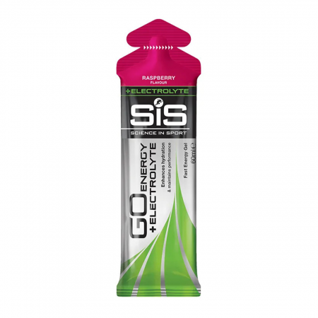 Гель энергетический с электролитами SIS Go PLUS Electrolyte Gel, Малина, 60мл