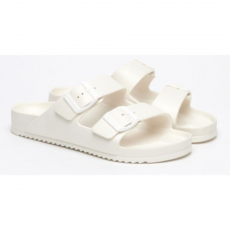 Тапочки (шлепанцы) COQUI женские 8302 белые, Ivory-Eco, 36