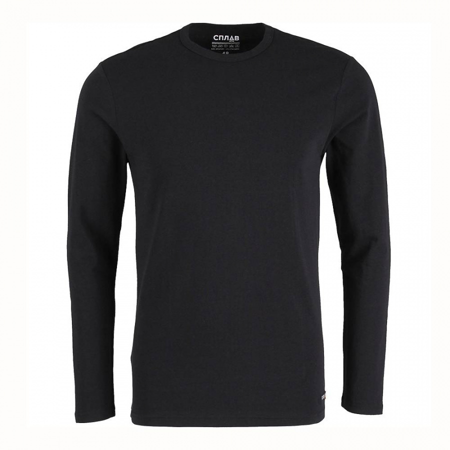 Футболка L/S Сплав stretch черная 46