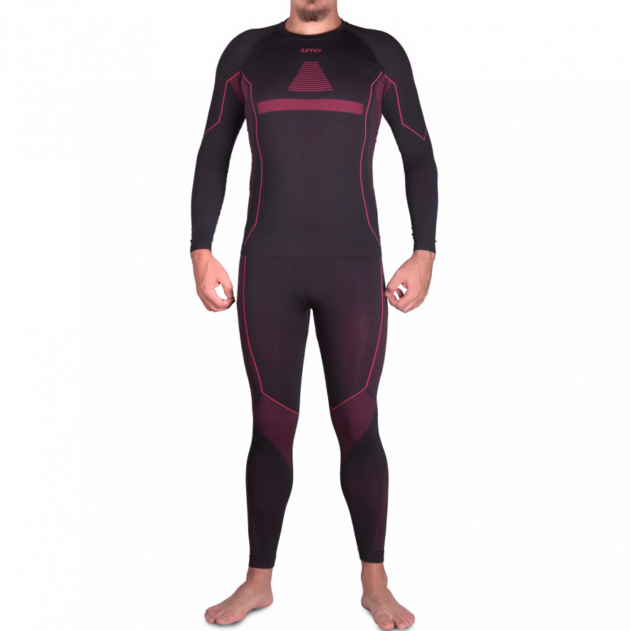 Термобелье UTO комплект Sports Bamboo Charcoal 973102 Black/Red XXL