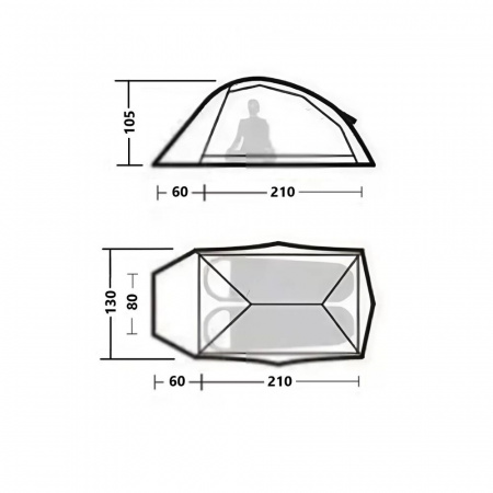 Палатка Naturehike Cloud Up 2 Pro CNK2350WS020